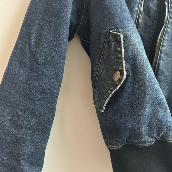 Hudson Jeans Denim Zip Up Bomber - XS - Picture 8 of 11